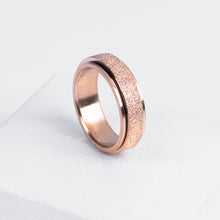 Load image into Gallery viewer, Sparkly Rose Gold Anxiety Ring