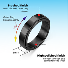 Load image into Gallery viewer, Smooth Finish Diagram Anxiety Rings Australia